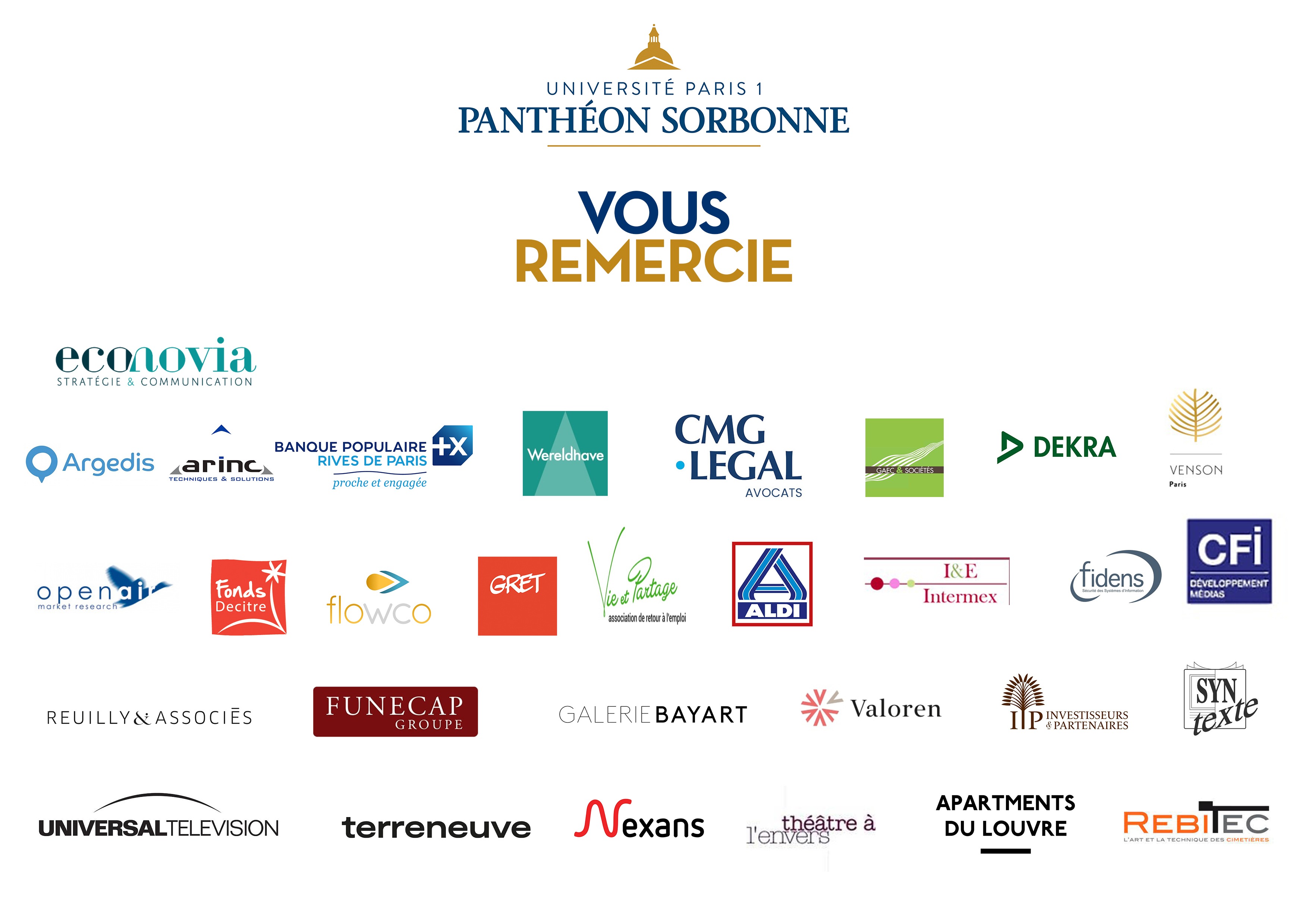 Entreprises accordant leur soutien à l'IEDES