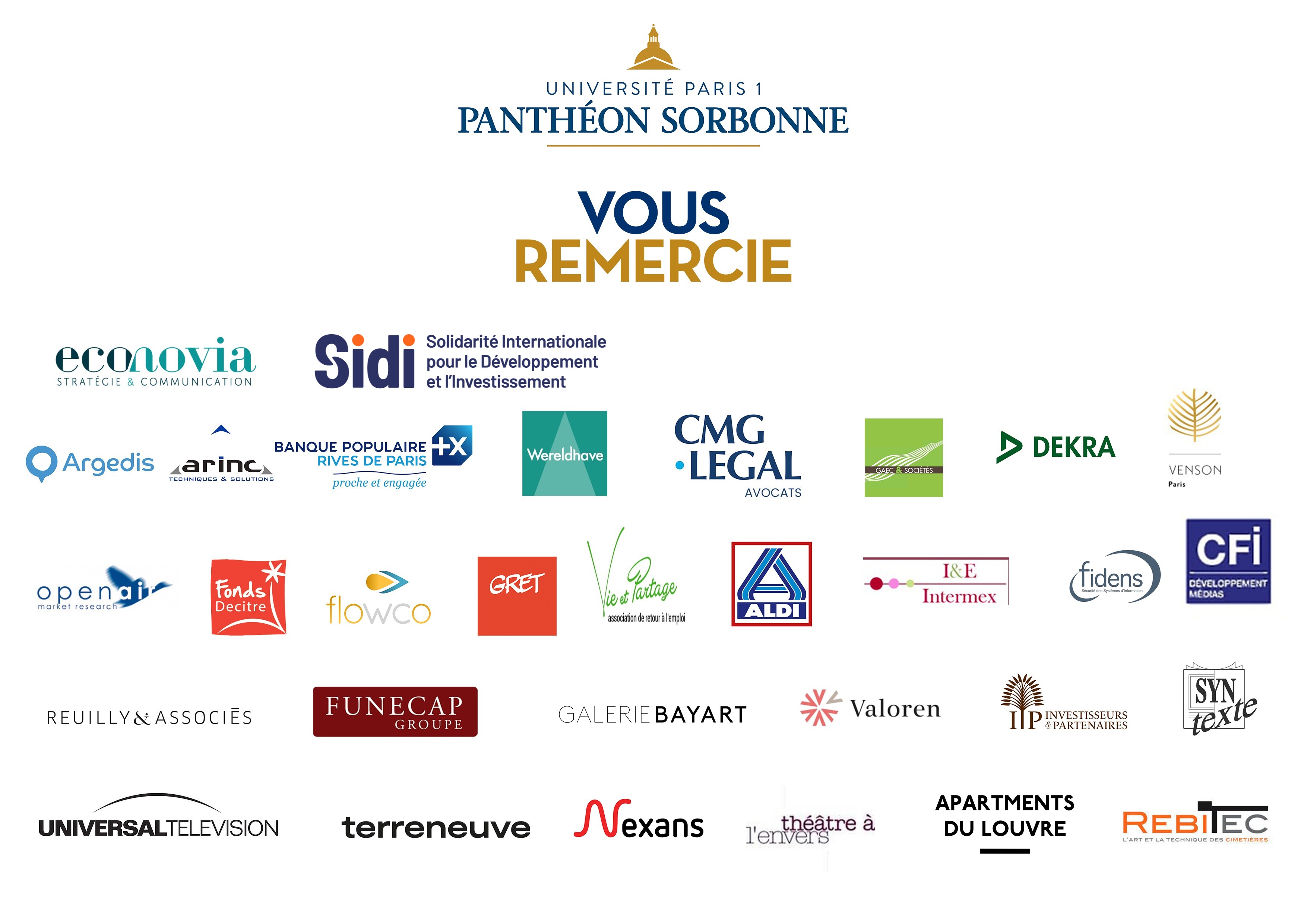 Entreprises accordant leur soutien à l'IEDES
